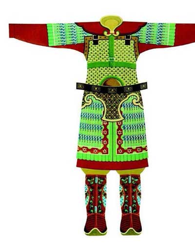 Le Costume Militaire dans les Temps Anciens, Les Vêtements et la Hiérarchie de la Chine antique